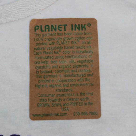 NWT VINTAGE TEE SHIRT PAWSBY PLANET INK ANVIL ORGANIC ADULT SIZE LARGE - Picture 2 of 5